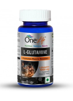 OneLife L-Glutamine (Post Workout Supplement) 60 Tablets-1000 Mg
